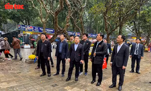 Lãnh đạo Hà Nội kiểm tra công tác chuẩn bị Lễ hội Chùa Hương 2026