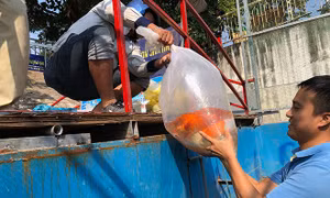 Tháo dỡ hệ thống thí điểm làm sạch sông Tô Lịch
