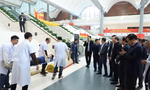 Diễn tập y tế phục vụ Đại hội lần thứ XIV của Đảng