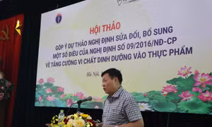 Góp ý quy định kiểm soát đưa các vi chất vào thực phẩm
