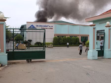 Cháy lớn tại khu công nghiệp Biên Hoà 1 ảnh 1