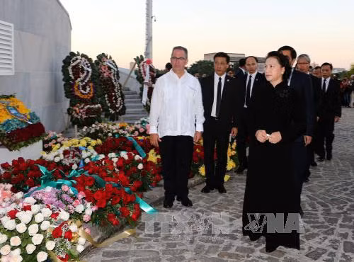 Chủ tịch Quốc hội Nguyễn Thị Kim Ngân viếng lãnh tụ Cuba Fidel Castro ảnh 1