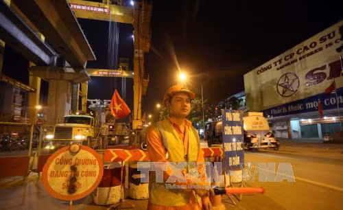 Phân luồng giao thông phục vụ thi công đường sắt đô thị ảnh 1