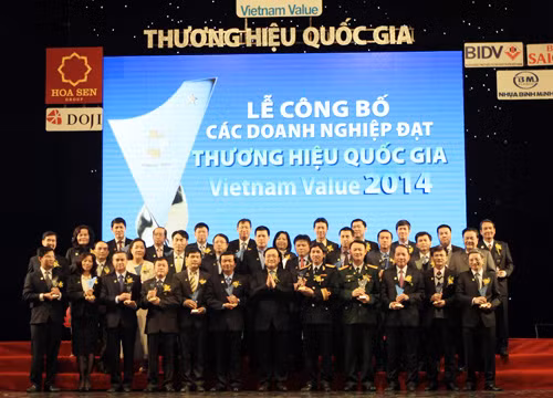 Công bố 63 doanh nghiệp đạt Thương hiệu quốc gia 2014 ảnh 1