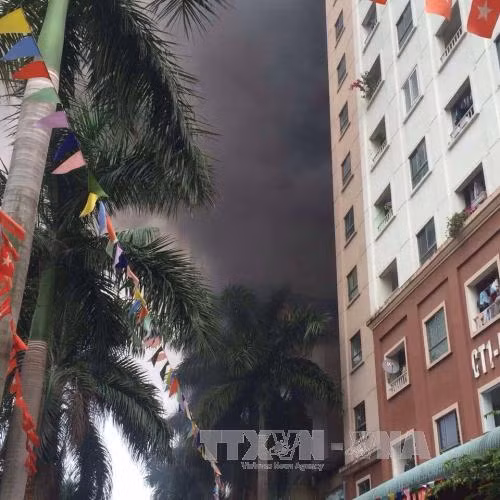 Cháy tại khu đô thị Xa La ảnh 3