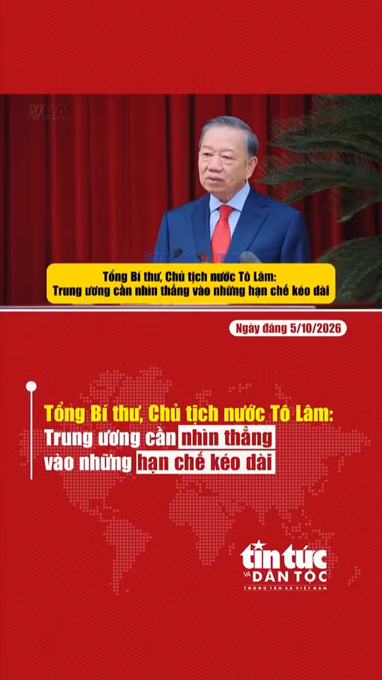 Tổng Bí thư, Chủ tịch nước Tô Lâm: Trung ương cần nhìn thẳng vào những hạn chế kéo dài