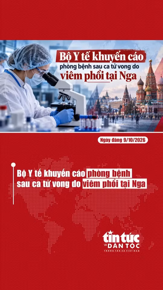 Bộ Y tế khuyến cáo phòng bệnh sau ca tử vong do viêm phổi tại Nga