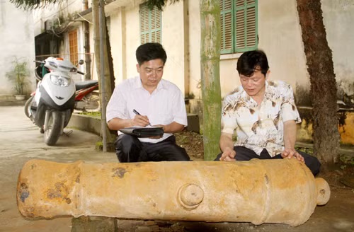 Yên Bái: Phát hiện súng thần công thời Minh Mạng ảnh 1