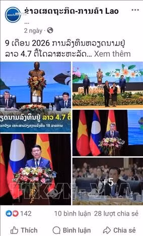 Bài đăng trên trang Facebook chính thức của tờ Kinh tế-thương mại. Ảnh chụp màn hình: TTXVN phát