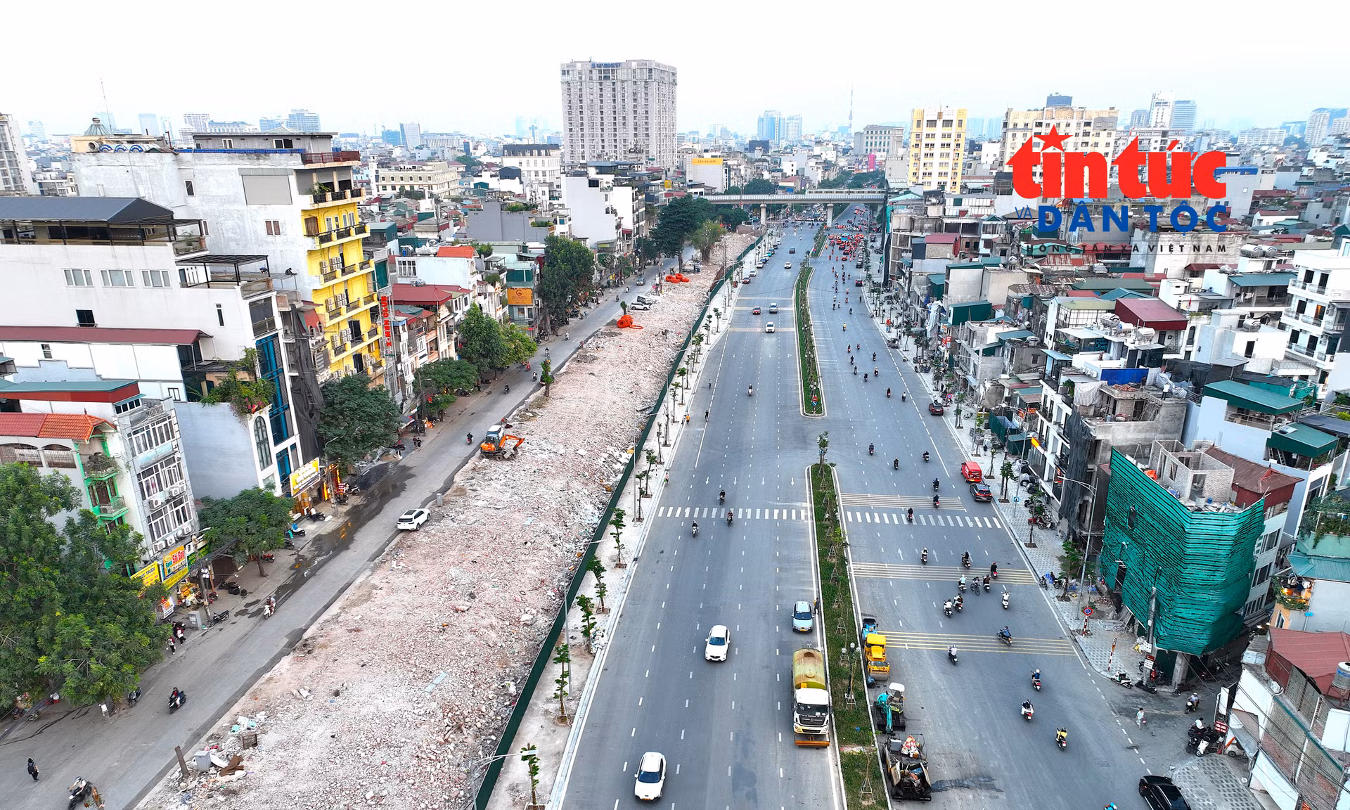 Vành đai 1 đoạn Hoàng Cầu - Voi Phục tăng tốc hoàn thành trước Tết 2027