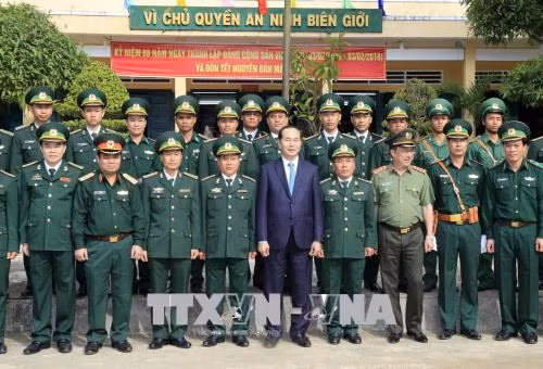 Chủ tịch nước Trần Đại Quang thăm chúc Tết tại tỉnh Kon Tum ảnh 2