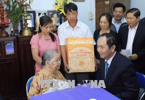 Chủ tịch nước Trần Đại Quang thăm chúc Tết tại tỉnh Kon Tum ảnh 4