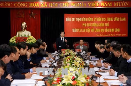 Kiểm tra công tác khắc phục hậu quả thiên tai tại Hòa Bình ảnh 1