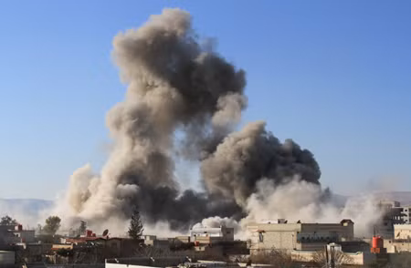 Syria oanh kích thị trấn biên giới của Liban ảnh 1