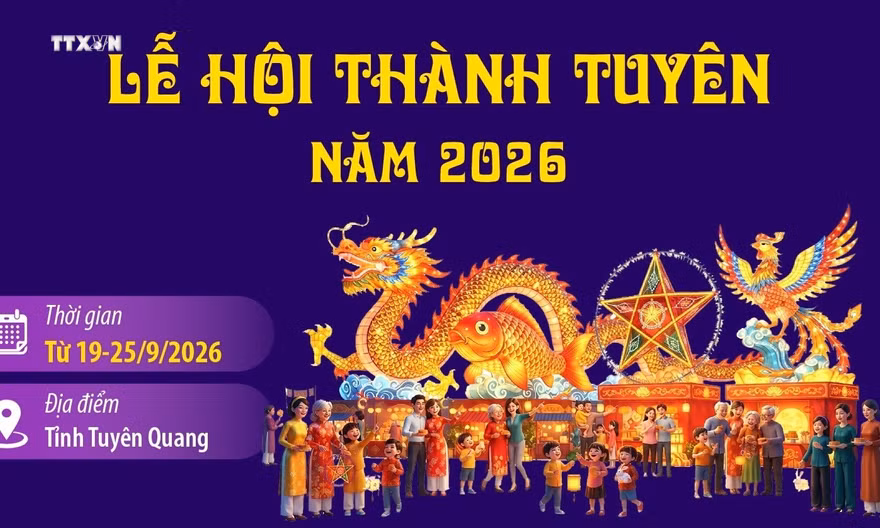 Lễ hội Thành Tuyên năm 2026 diễn ra từ 19 - 25/9/2026