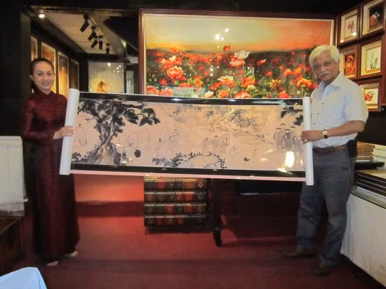Khai trương phòng triển lãm tranh thêu tay XQ Hạ Long ảnh 1