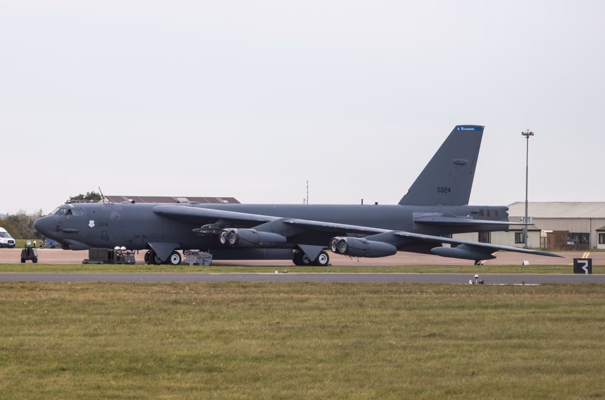 Máy bay ném bom B-52H Stratofortress của Không quân Mỹ tại căn cứ RAF Fairford năm 2019. Ảnh: Wikimedia Commons