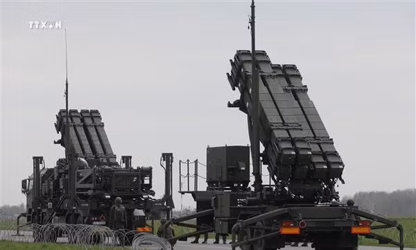 Hệ thống tên lửa phòng không Patriot của Mỹ. Ảnh tư liệu: PAP/TTXVN phát