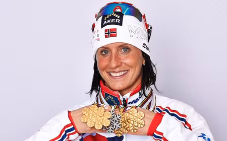 Olympic Sochi: Xứng danh 'Bà đầm thép' Marit Bjoergen ảnh 1