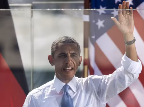 Obama phát biểu trước tường kính chống đạn ảnh 2