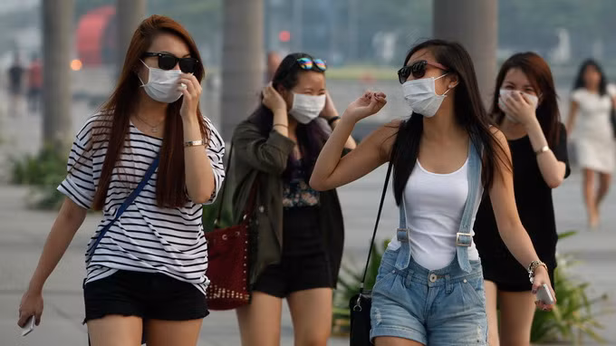 Singapore 'cháy' khẩu trang và thuốc mắt vì khói mù ảnh 1