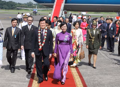 Chủ tịch nước Trương Tấn Sang hội đàm với Tổng thống Indonesia ảnh 1