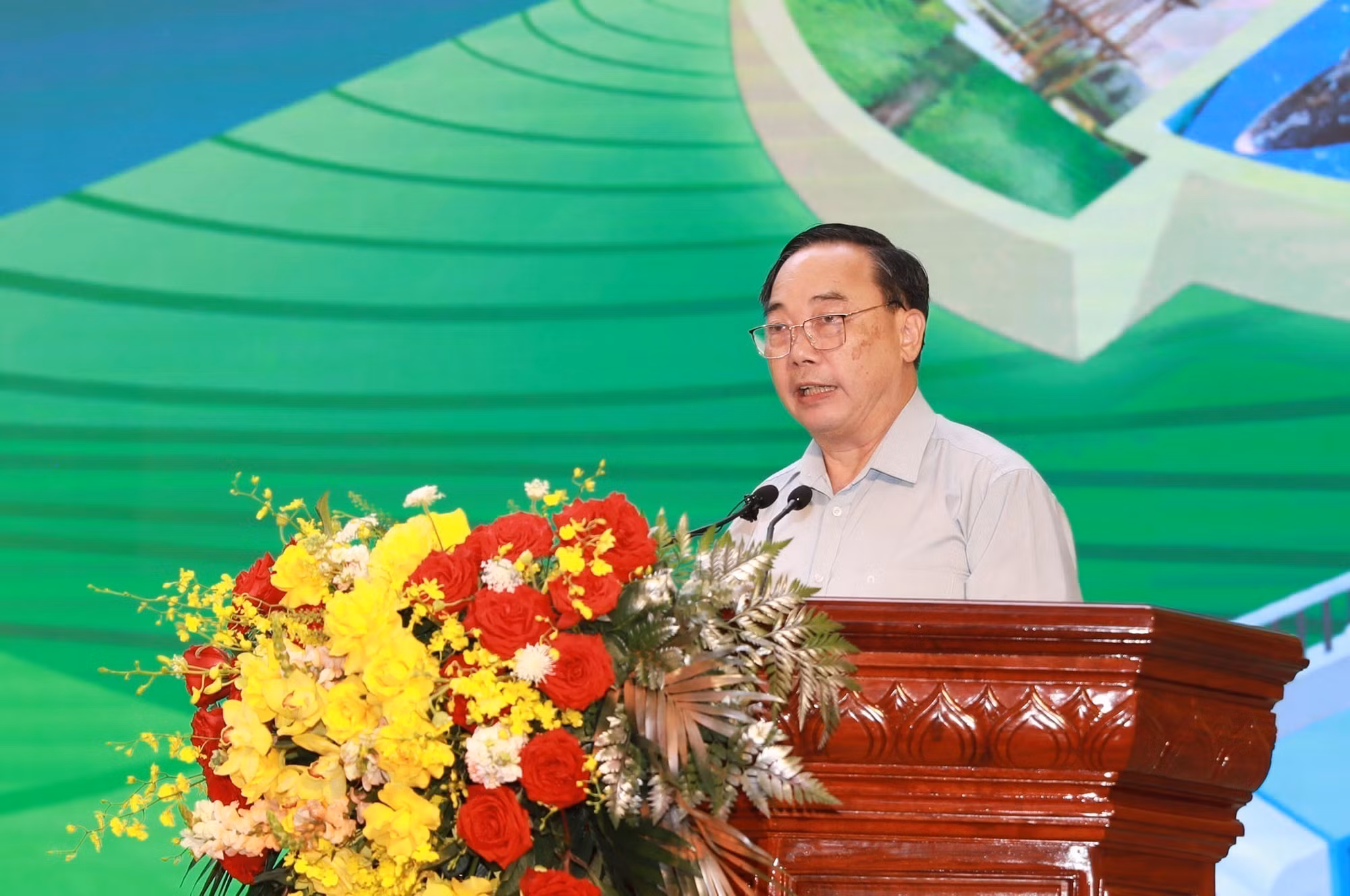 Phó cục trưởng Cục Chất lượng, Chế biến và Phát triển thị trường (Bộ Nông nghiệp và Môi trường) Phạm Văn Duy phát biểu. Ảnh: Quý Trung – TTXVN