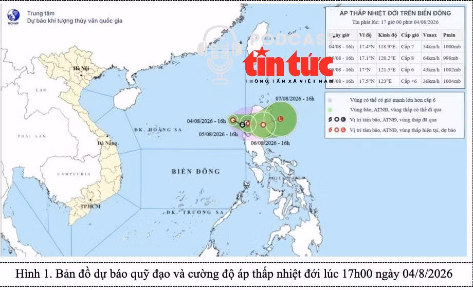 Áp thấp nhiệt đới trên biển Đông khả năng mạnh lên thành bão
