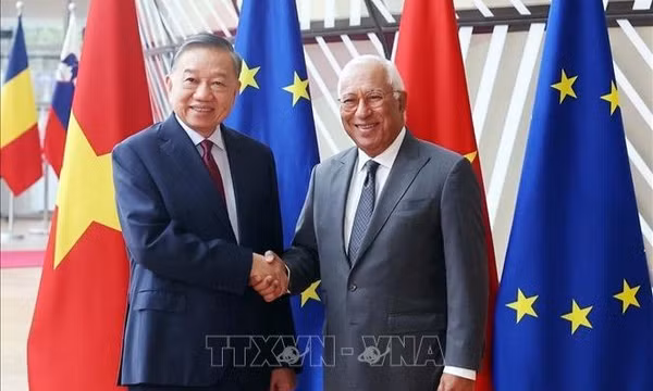 Tổng Bí thư, Chủ tịch nước Tô Lâm hội đàm với Chủ tịch Hội đồng châu Âu António Costa