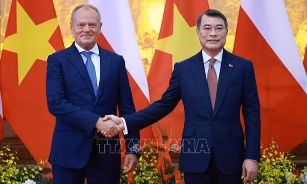 Thủ tướng Lê Minh Hưng hội đàm với Thủ tướng Ba Lan Donald Tusk