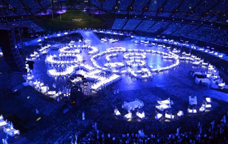 Tưng bừng những màn pháo hoa khai mạc Olympic 2012 ảnh 2