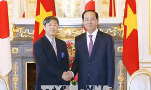 Chủ tịch nước Trần Đại Quang tiếp Chủ tịch JICA Shinichi Kitaoka