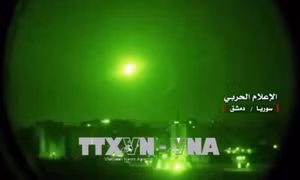 Tên lửa Israel bị lực lượng phòng không Syria đánh chặn