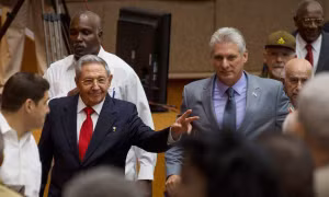 Thời khắc tân Chủ tịch Cuba Miguel Diaz-Canel Bermudez tuyên thệ nhậm chức