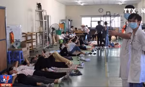 Nhiều công nhân có dấu hiệu bị ngộ độc khí tại Quảng Ninh