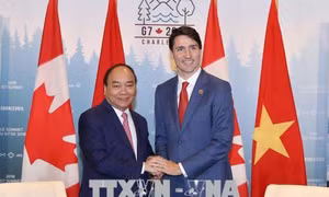 Thủ tướng Canada cảm ơn Thủ tướng Nguyễn Xuân Phúc dự Hội nghị G7 mở rộng