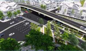 Hà Nội phân luồng giao thông phục vụ lắp đặt dầm cầu vượt nút giao An Dương