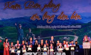Xuân biên phòng ấm lòng dân bản huyện Mường Nhé, tỉnh Điện Biên 