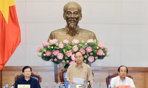Thủ tướng Nguyễn Xuân Phúc làm việc với 13 tỉnh Đồng bằng sông Cửu Long về chống sạt lở 
