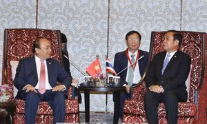 Thủ tướng Nguyễn Xuân Phúc hội đàm với Thủ tướng Thái Lan