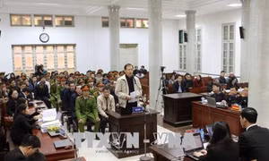 Chùm ảnh: Phiên tòa xét xử Trịnh Xuân Thanh và đồng phạm sáng 14/1