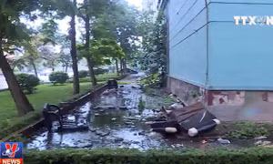 Ô nhiễm, sụt lún đe dọa cư dân khu tái định cư Đồng Tàu, Hà Nội