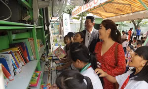 Chương trình 'Bánh xe tri thức' góp phần nâng cao văn hóa đọc cho trẻ nhỏ