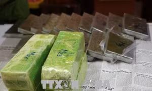 Đột kích đường dây đóng gói ma túy ở Mộc Châu, thu giữ 16 bánh heroin 