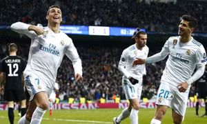 Cristiano Ronaldo lập cú đúp, Real Madrid hạ gục PSG ở trận lượt đi