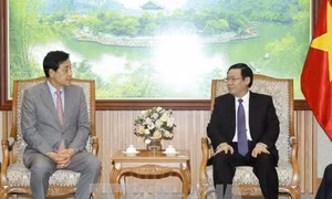 Phó thủ tướng tiếp Chủ tịch Tập đoàn tài chính Keb Hana Hà Quốc