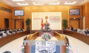 Ngày 10/4, bắt đầu phiên họp 23 của Ủy ban Thường vụ Quốc hội 