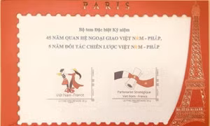 Phát hành bộ tem đặc biệt kỷ niệm 45 năm quan hệ Việt Nam - Pháp