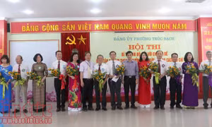 Hội thi Bí thư chi bộ giỏi hưởng ứng sơ kết 2 năm thực hiện Chỉ thị 05 của Bộ Chính trị