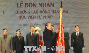 Phó Thủ tướng Trương Hòa Bình dự lễ kỷ niệm 20 năm thành lập Học viện Tư pháp